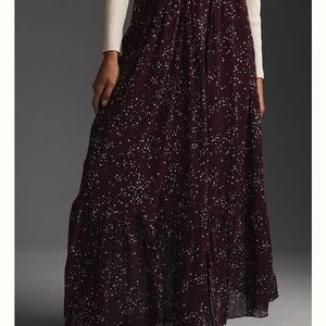 NWT Scotch & Soda Tiered Crinkle Chiffon Long Skirt
Size M